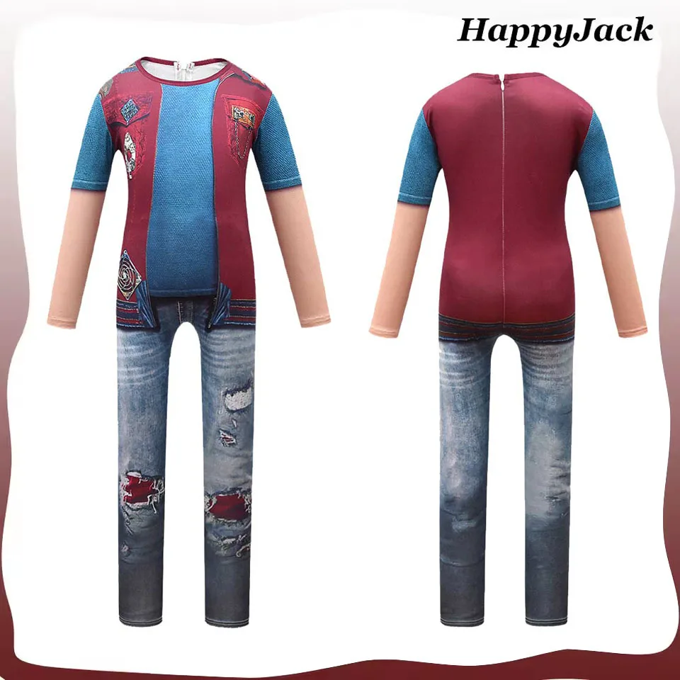 Zed Cosplay Costume TV Roleplay Fantasia Kids Children Short Sleeved Shirt Pants Outfits Disguise Halloween Carnival Party Suit